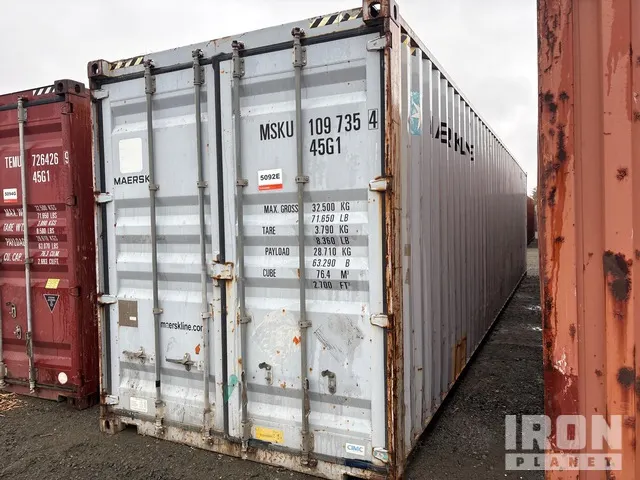 2008 40 ft High Cube Storage Container