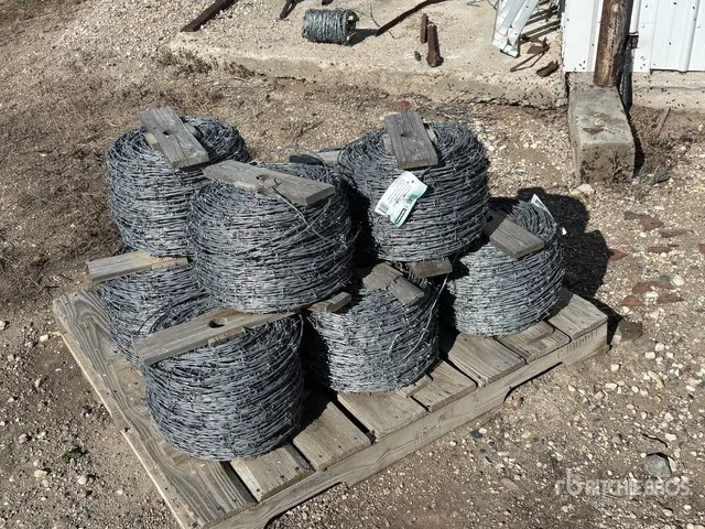 Quantity of (10) Rolls Barbed Wire (Unused)