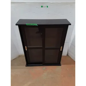 *Sliding Door Cabinet w/ Shelves - 31.5x9.5x39 - As Is