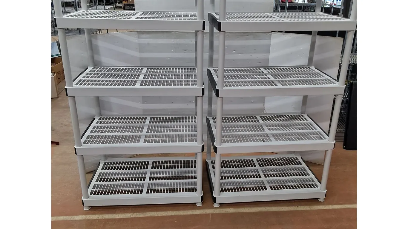 *(2) Large Plastic Shelves - 36x24x73", Pickup Only