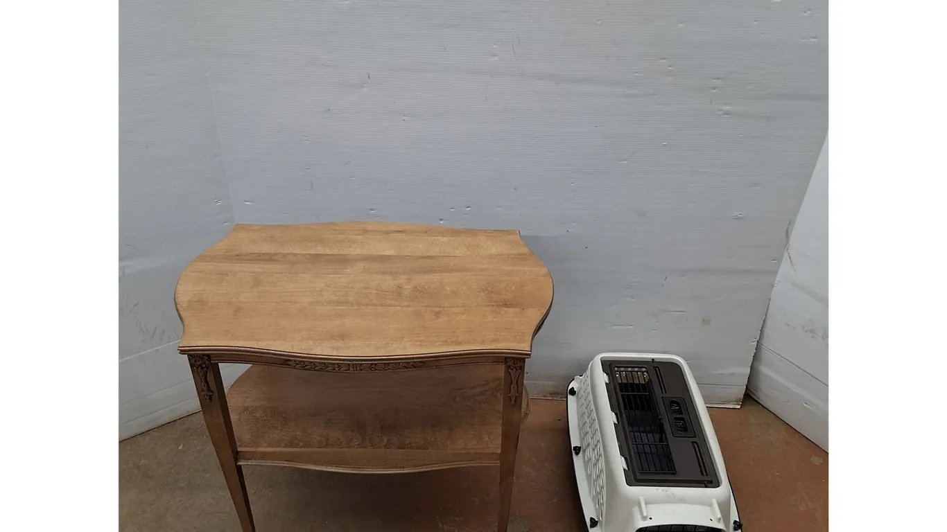 * Small Animal Carrier (12x19x10") & Two-Shelf Table (25x15x25"), Pickup Only