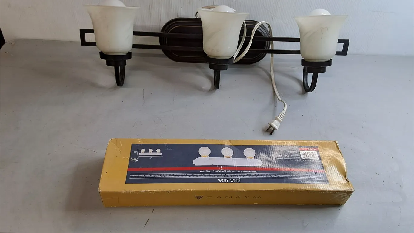(2) Vanity Light Sets- One NIB, One Powers On- Pickup Pref'd