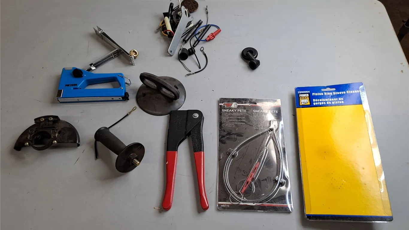 Piston Ring Groove Cleaner, Riveter, Staple Gun, Misc.