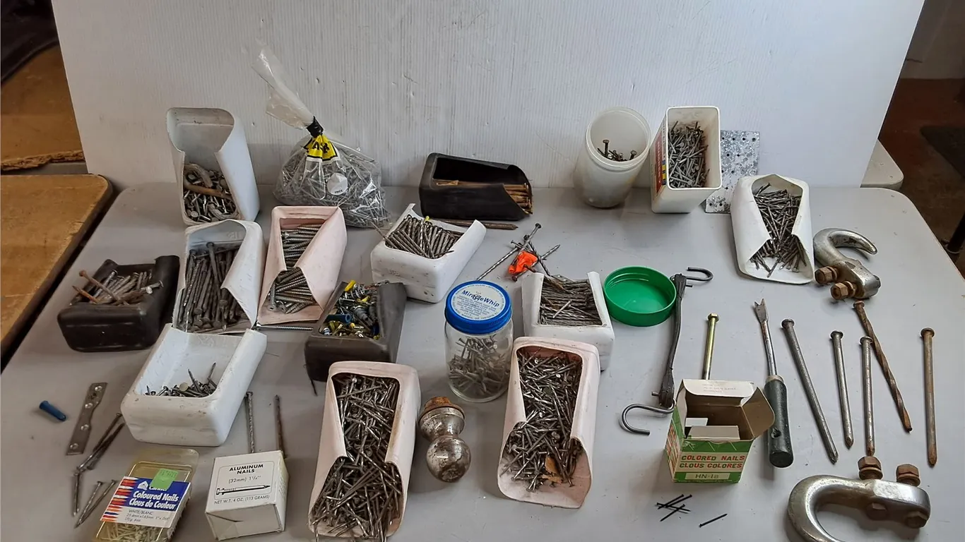 Spikes, Screws, Nails & Milk Crate- Can't Ship