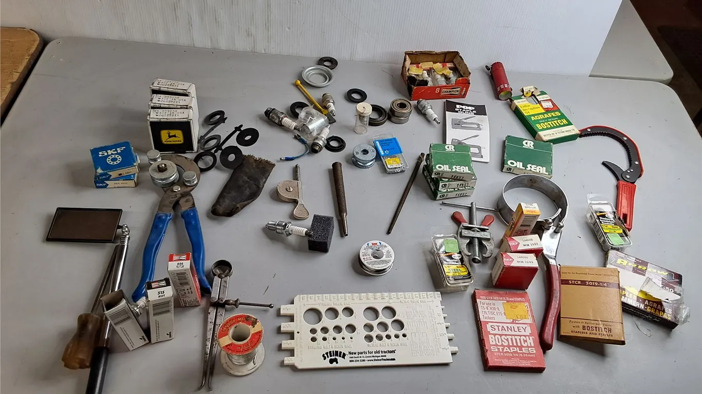 Soldering Wire, Oil Filter Wrench, Oil Seals, Misc.