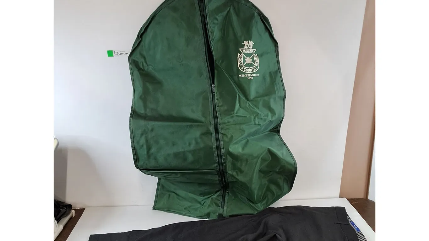 36"x30" Black Ted Baker Pants, Mayfair Golf & Country Club Member Guest 1993 Garment Bag