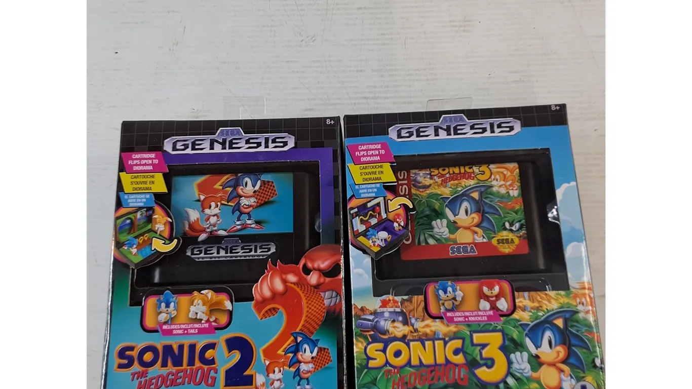 Sega Genesis Sonic 2 Sealed and 3 Opened Diorama Sets