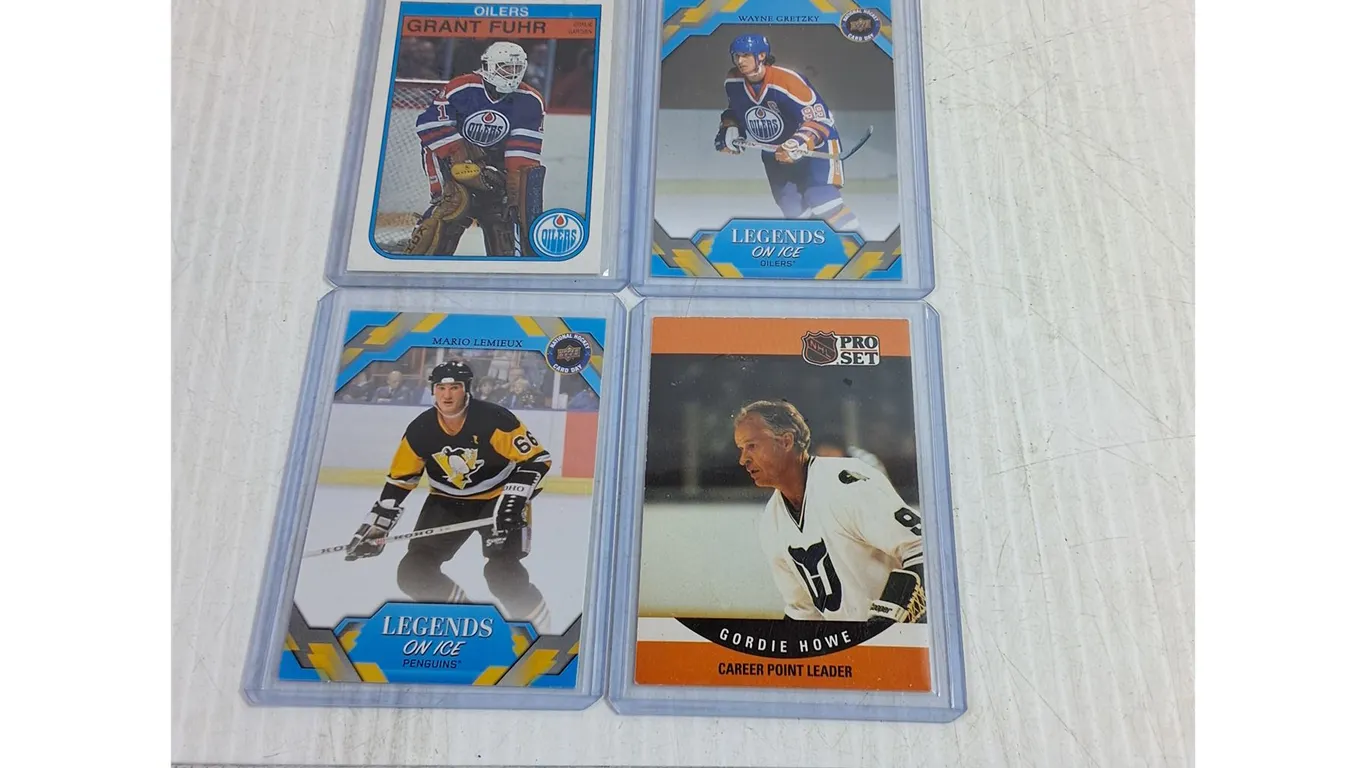 Assorted Hockey Cards - Fuhr, Gretzky, Lemieux, Howe - Cannot Authenticate