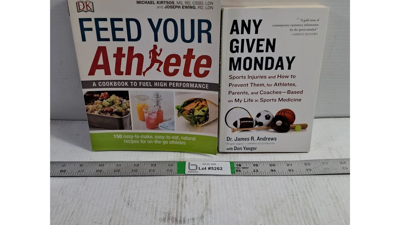 (2) Books:Feed Your Athlete and Any Given Monday