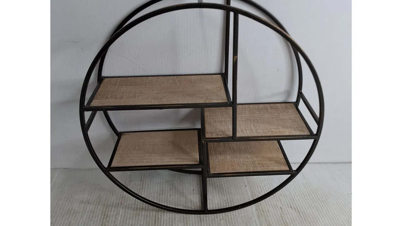 Metal Wall Shelf - 16" Diameter x 5" Depth, Pickup Only