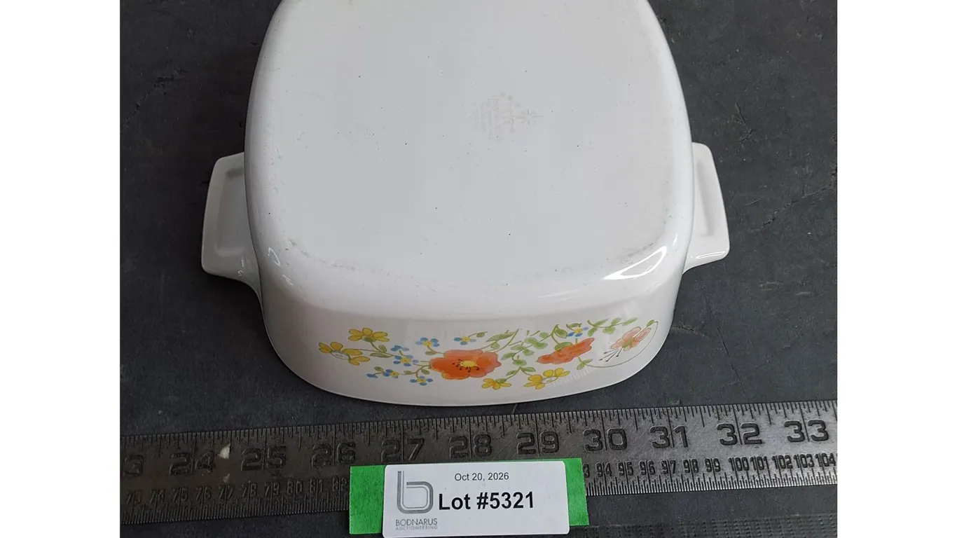 Corning Ware "Wildflowers" Casserole Dish - 7" x 7"