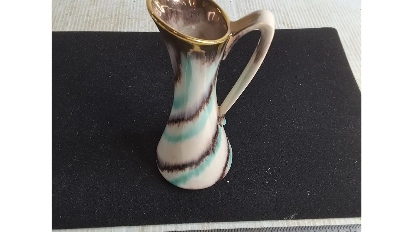 West German 8" Ceramic Pitcher