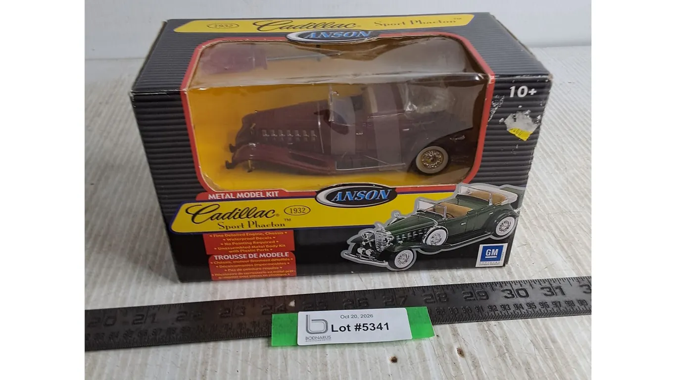 Canson In Box Diecast 1932 Cadillac Sport Phaeton - Some Damage, As is