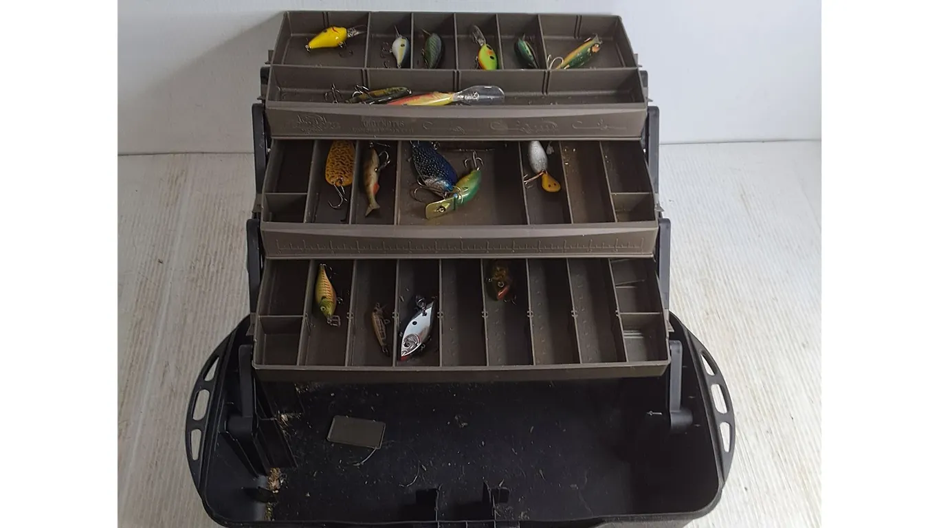 Flambeau Outdoors Fishing Tackle Box w/Contents - 20x10x9"