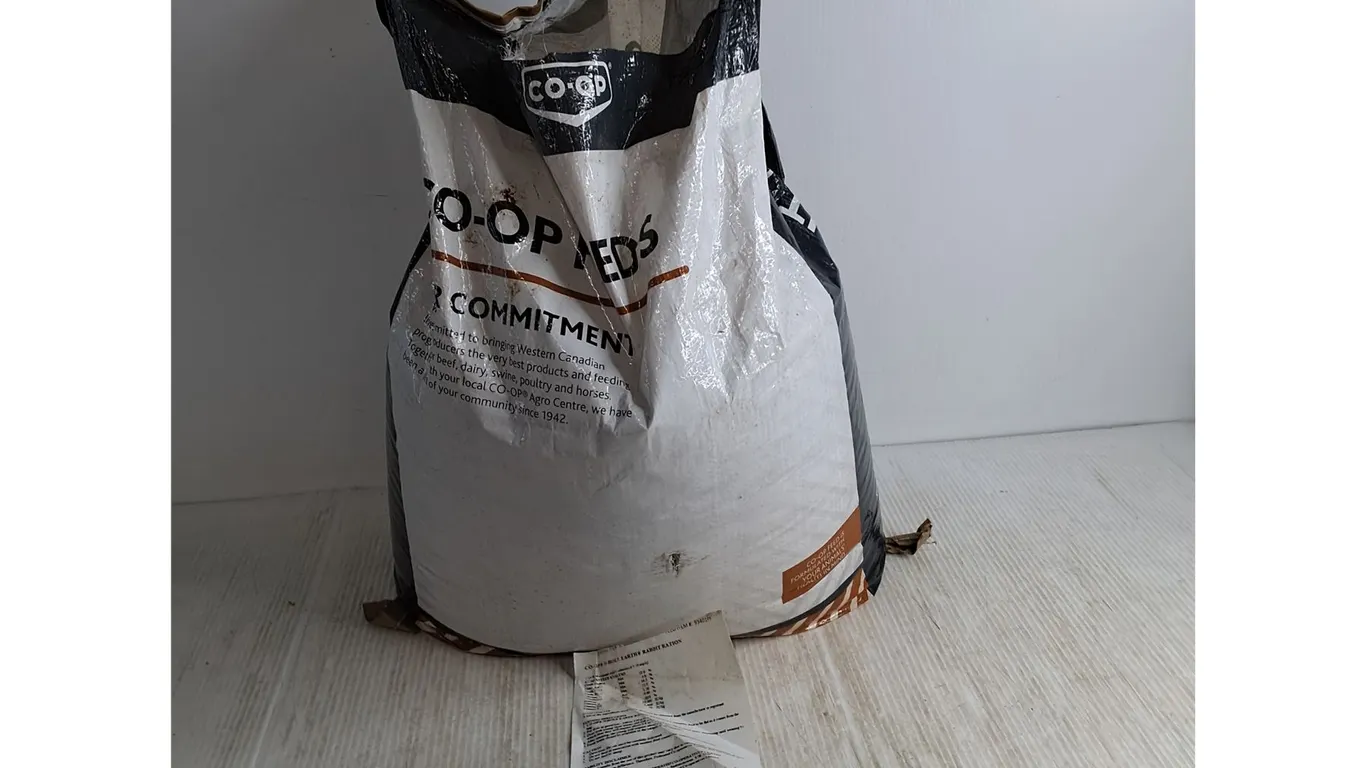 Co-op Feeds Open Bag of Rabbit Ration - Mostly Full - Cannot Ship