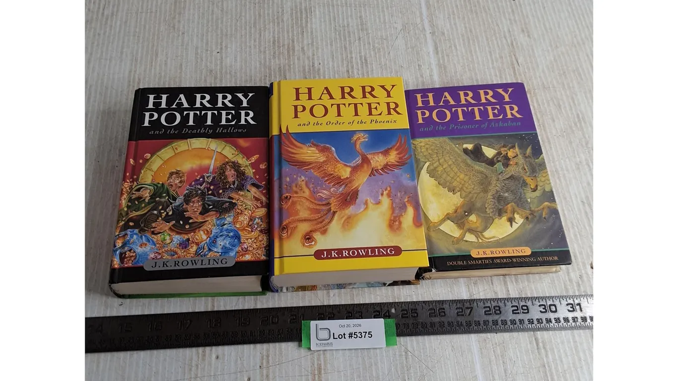 (3) Harry Potter Hard Cover Books