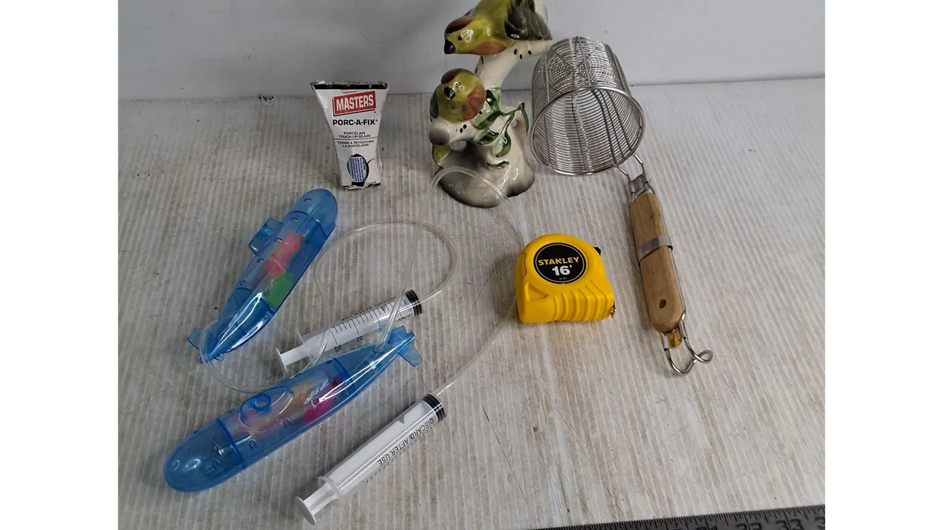 Fry Basket, Ornament, Submarine Toys, Tape Measure, Porcelain Repair