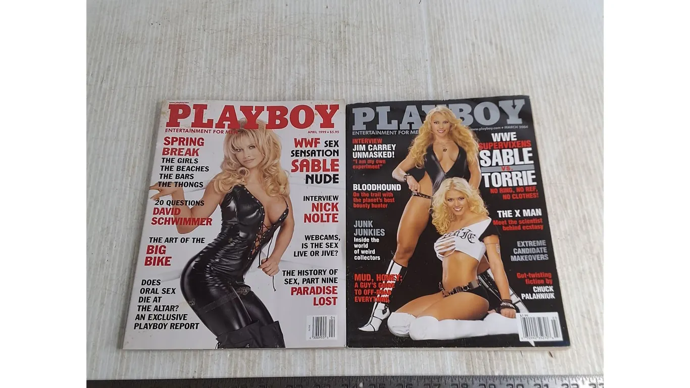 (2) Playboy Magazines from 99/04