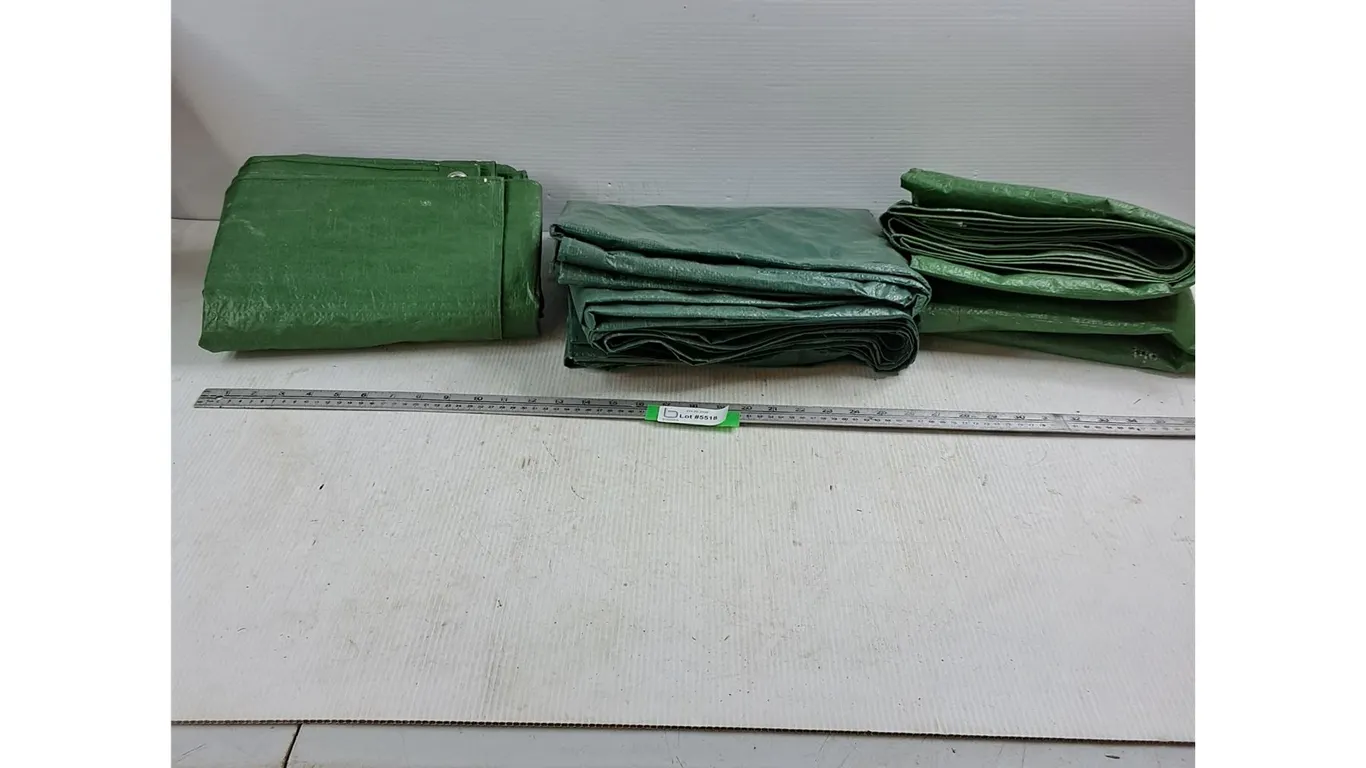 (3) Tarps (66x90, 67x88, 88x109")