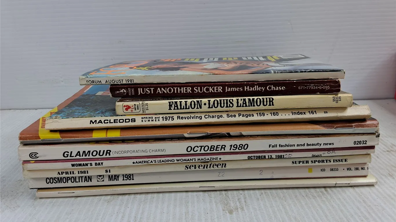 (8) Magazines & (2) Books