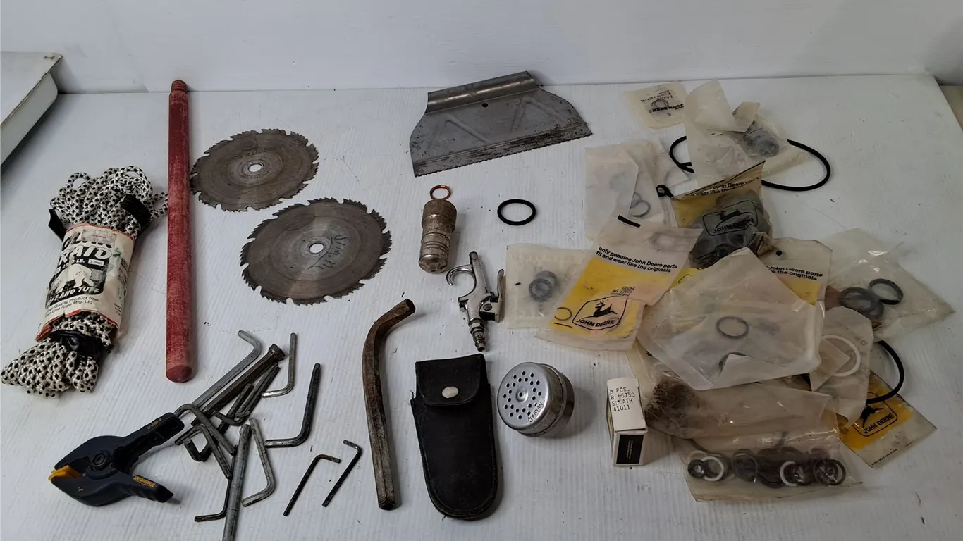 Braided Rope, Circular Saw Blades, Sheath, Misc.