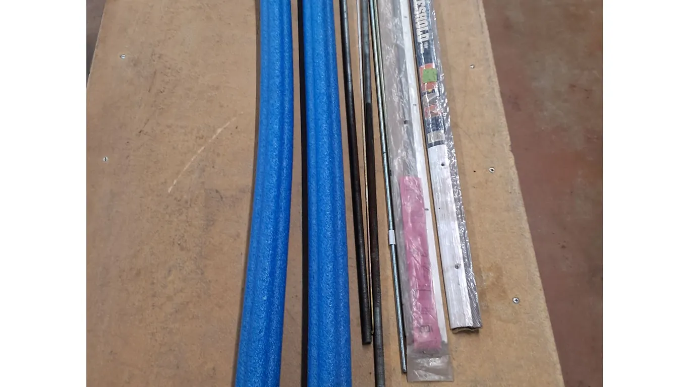 Assorted Screw Rods, Threshholds, Pool Noodles - Longest 4' - Cannot Ship