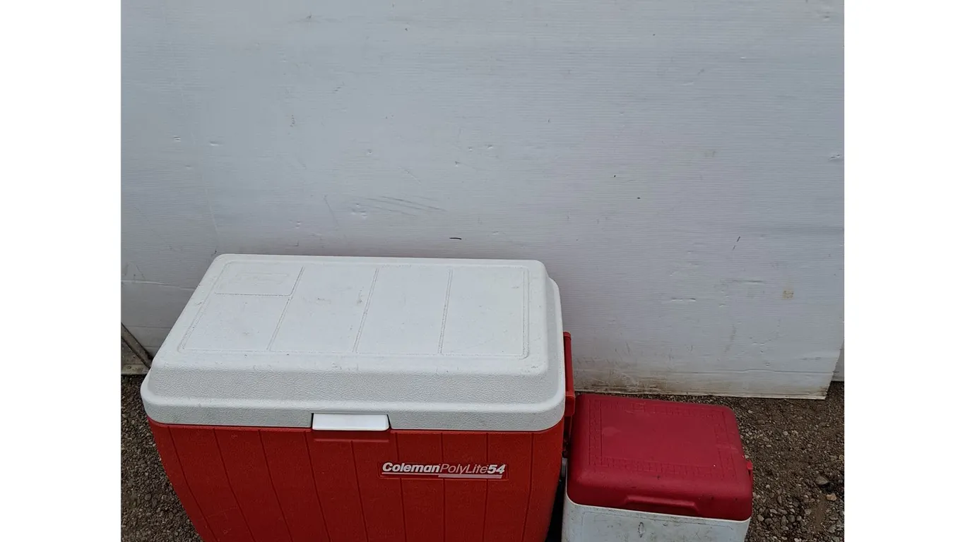 **Large Coleman Cooler & Small Rubbermaid Cooler, Pickup Only