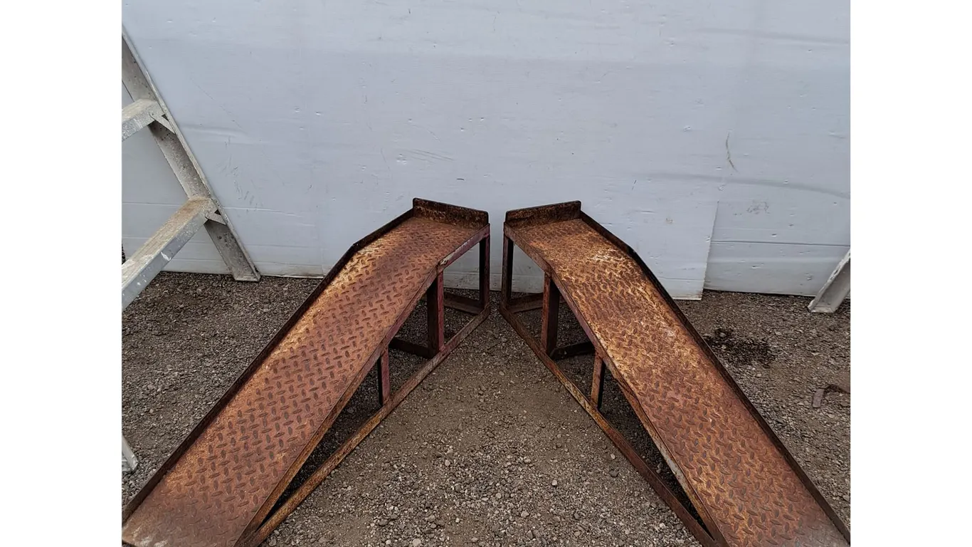 **(2) Steel Repair Ramps (43.75x12x10") - As Is, Pickup Only