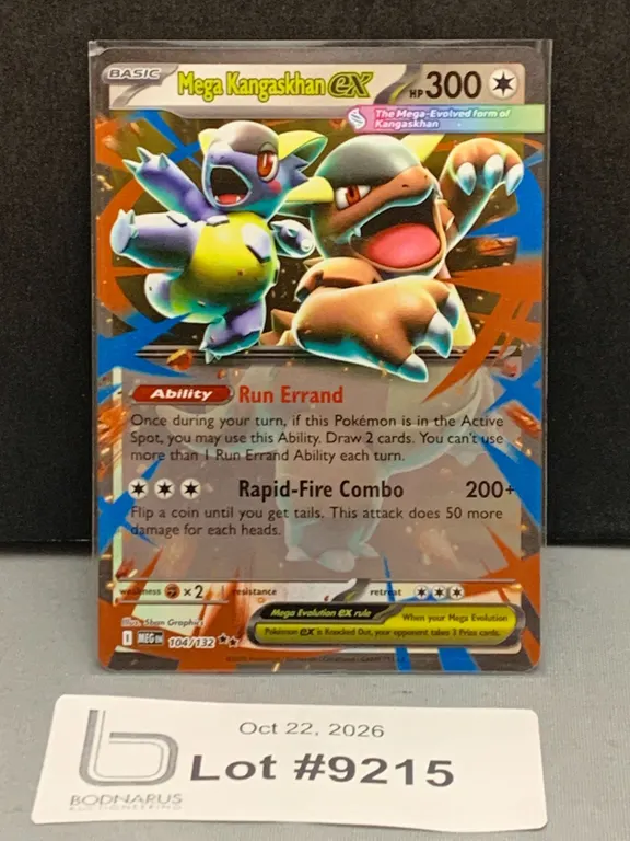 Pokemon - Mega Kangaskhan ex Holo Card Mint Authentic