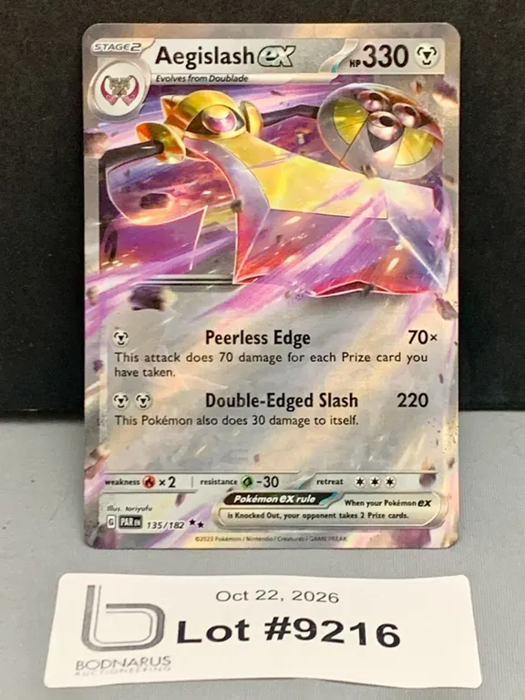 Pokemon - Aegislash ex Holo Card Mint Authentic