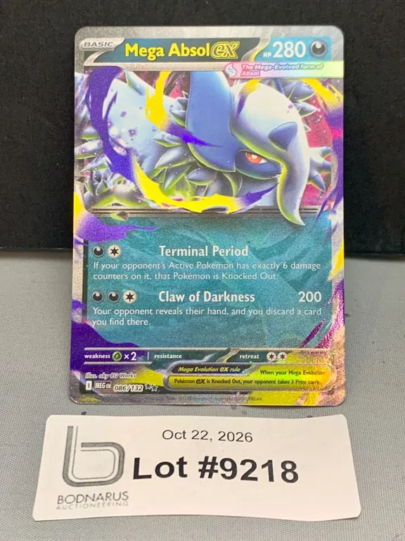 Pokemon - Mega Absol ex Holo Card Mint Authentic