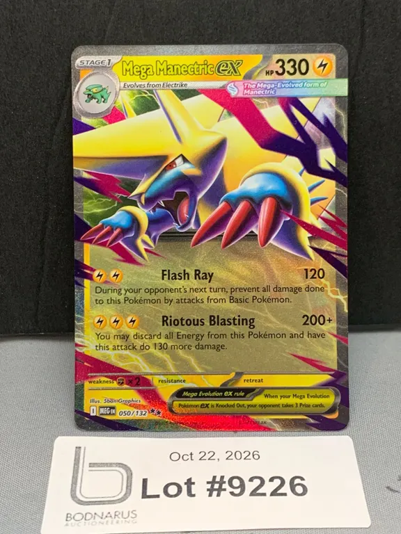 Pokemon - Mega Manectric ex Holo Card Mint Authentic