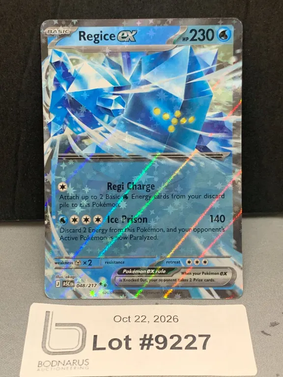 Pokemon - Regice ex Holo Card Mint Authentic
