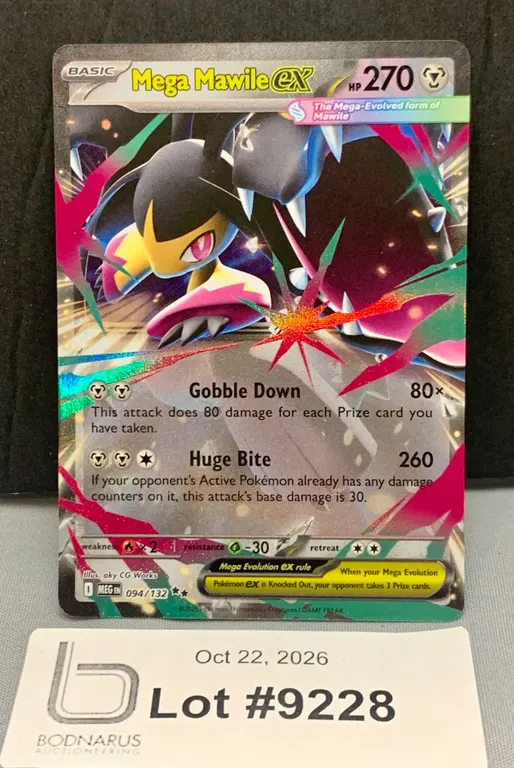 Pokemon - Mega Mawile ex Holo Card Mint Authentic