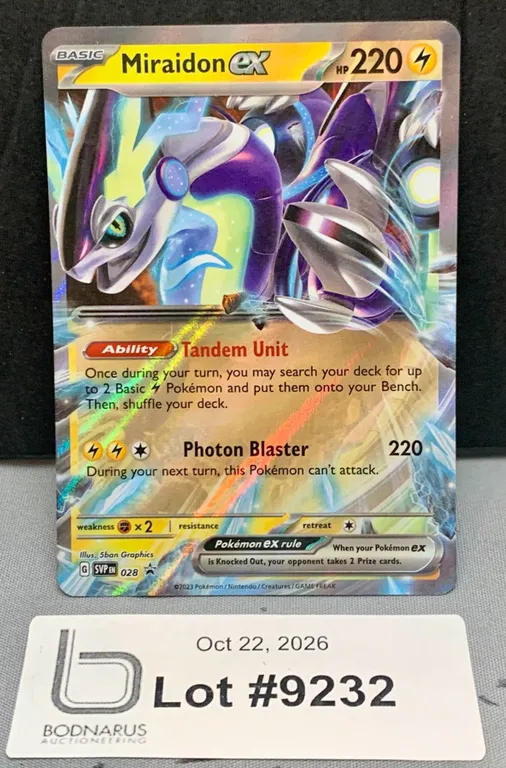 Pokemon - Miraidon ex Holo Card Mint Authentic