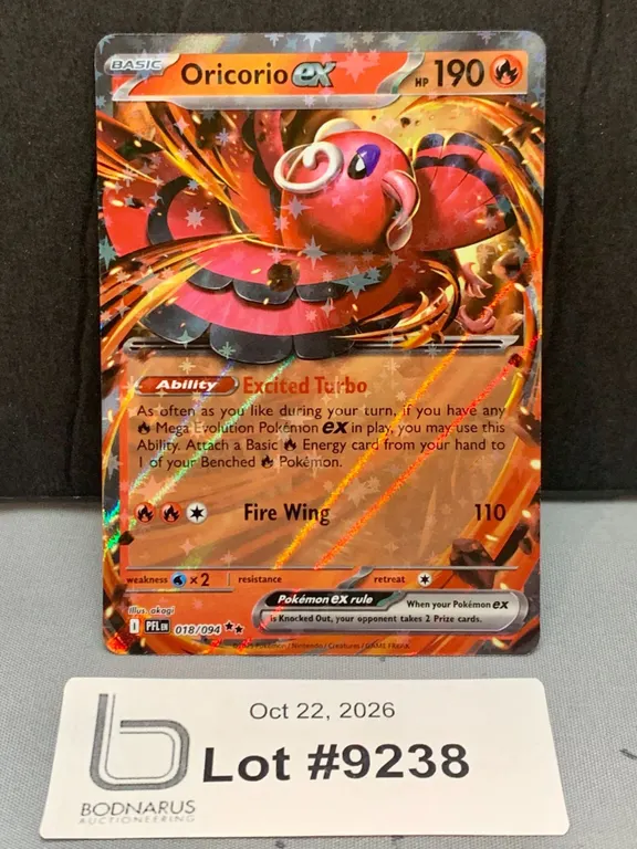 Pokemon - Oricorio ex Holo Card Mint Authentic