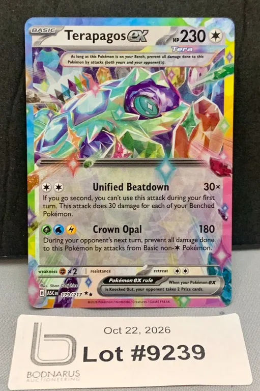 Pokemon - Terapagos ex Holo Card Mint Authentic