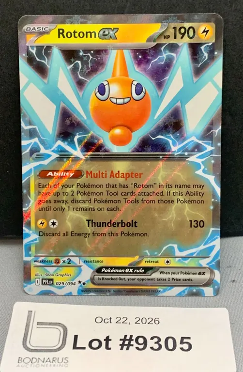 Pokemon - Rotom ex Holo Card Mint Authentic