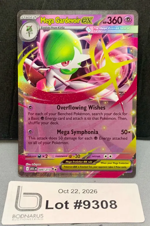 Pokemon - Mega Gardevoir ex Holo Card Mint Authentic