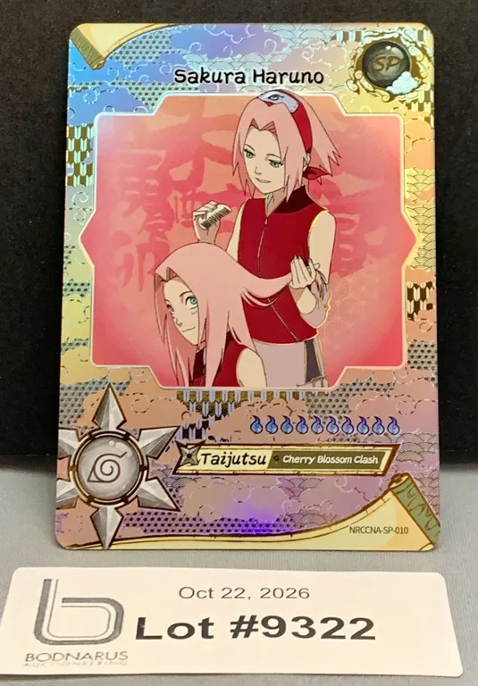 NARUTO Ultra Rare 2026 - Sakura Haruno Ninja Age Gold Textured Foil Thick Card Stock MINT AUTHENTIC