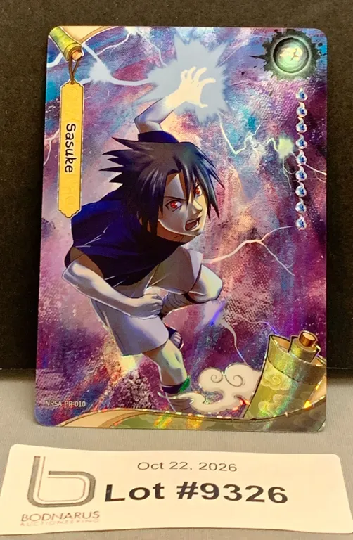 NARUTO Ultra Rare 2026 - SASUKE Ninja Age Gold Textured Foil PROMO Thick Card Stock MINT AUTHENTIC