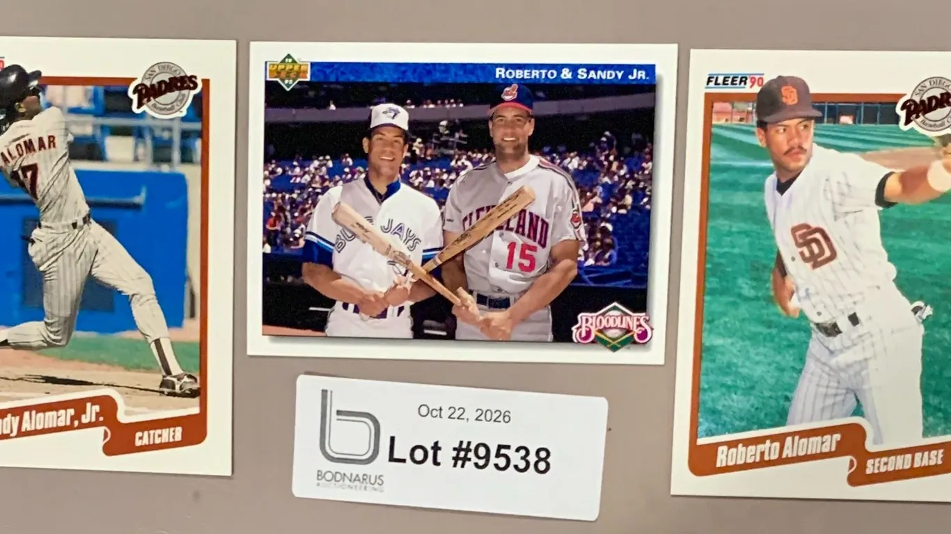 (3) MLB Baseball - Roberto & Sandy Alomar Jr. Cards NRMINT - MINT Authentic