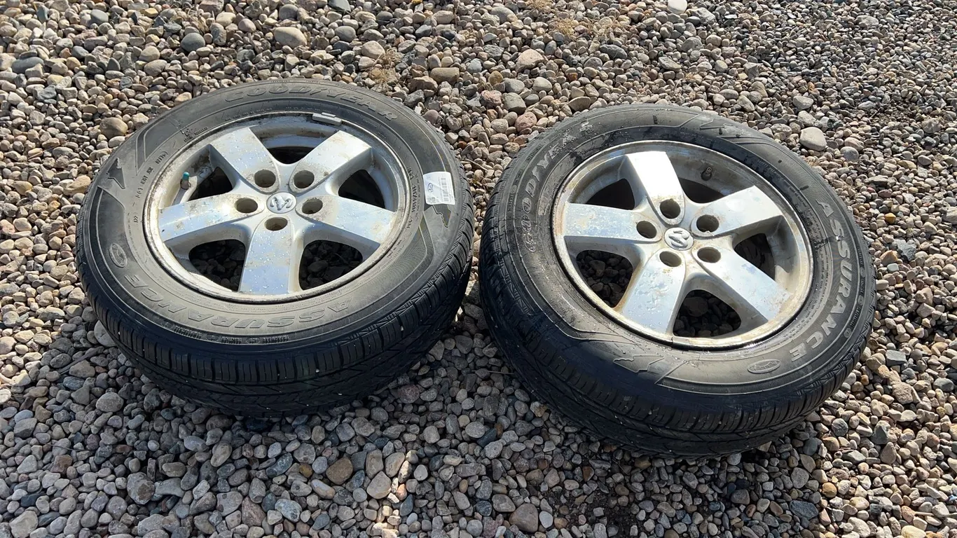 2- 215/65R16 Tires Dodge Rims