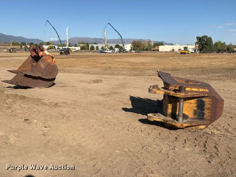 (2) excavator buckets
