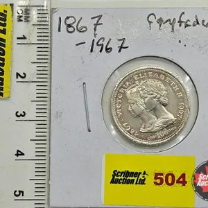 Commemorative Medal : 1967 : Two Queens  (Comp: Nickel Silver : 20mm)