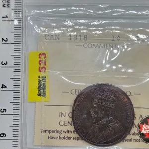 Canada Large Cent 191 (ICCS Cert : AU55)