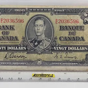 Bank of Canada $20 Bill : Gordon/Towers #BE2036596