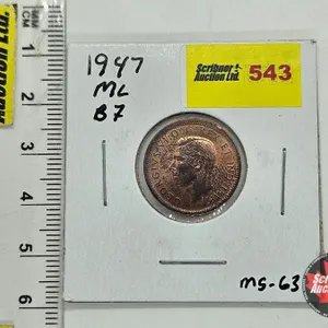 Canada One Cent 1947ML Blunt 7