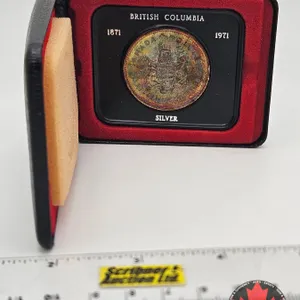 RCM Canada Silver Dollar : British Columbia 1871-1971 (Black Case)
