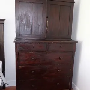 Two-Piece Antique Cupboard
